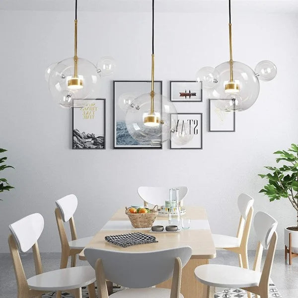 Suspension Bolle - Lampe Moderne en Forme de Boule avec Éclairage LED Élégant
