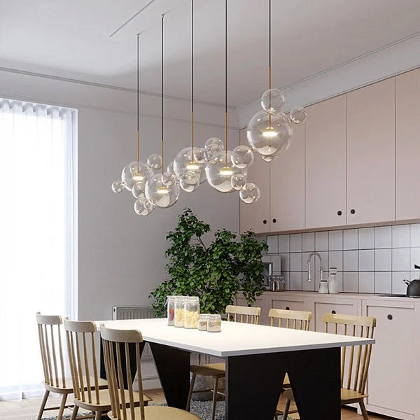 Suspension Bolle - Lampe Moderne en Forme de Boule avec Éclairage LED Élégant