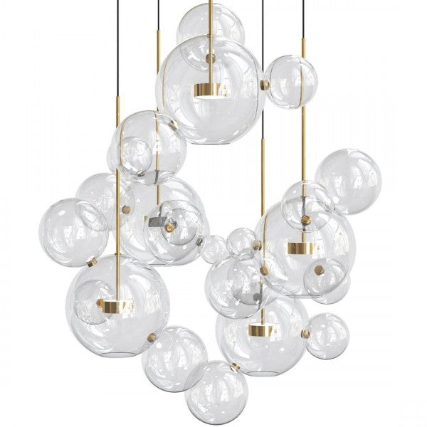 Suspension Bolle - Lampe Moderne en Forme de Boule avec Éclairage LED Élégant