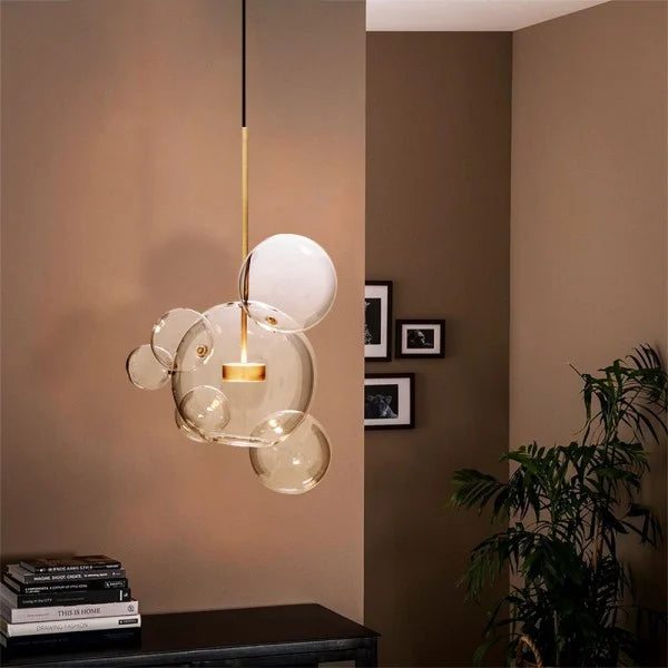 Suspension Bolle - Lampe Moderne en Forme de Boule avec Éclairage LED Élégant