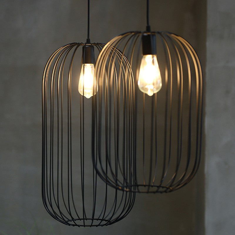 Lampe sur Pied au Design Cage avec Rayures Verticales – Élégance et Style Contemporain