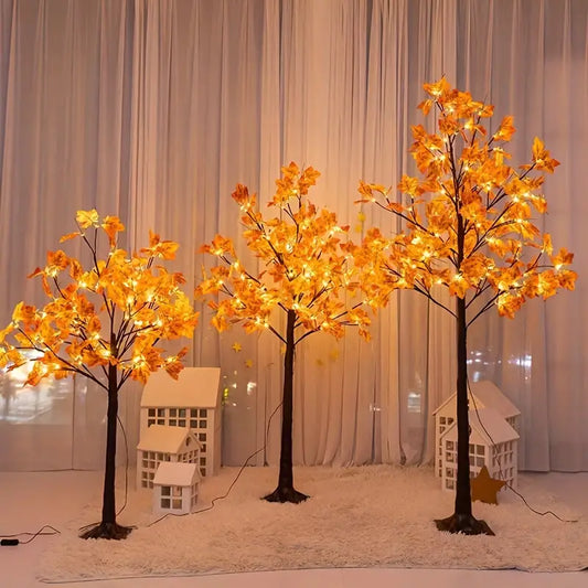 Arbre en Érable LED – Décoration Automne avec Feuilles en Automne et Lumière Douce