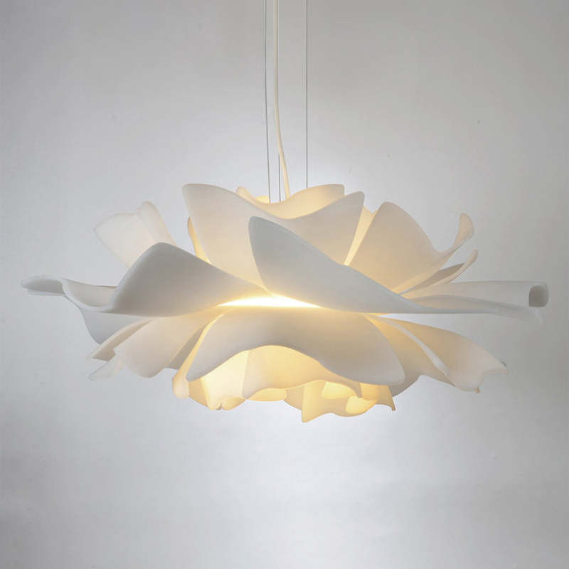 Suspension Bella Fleur - Lampe Moderne en Métal et Acrylique, Design Floral