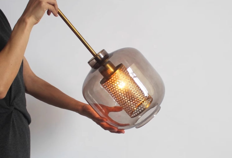 Suspension en Verre Savannah – Lampe Pendante LED Moderne pour Intérieur