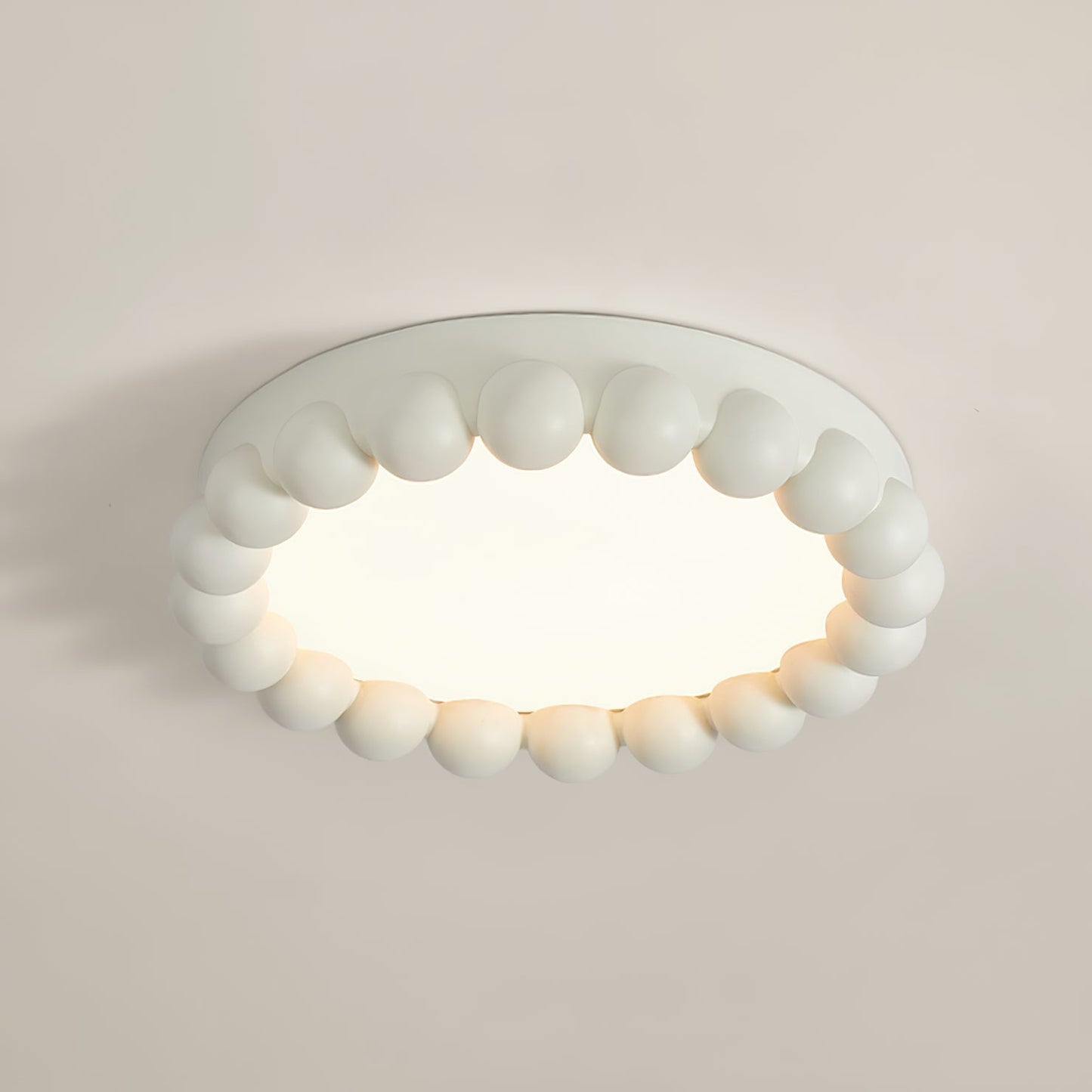 Plafonnier Moderne Molina en Résine et Acrylique - Éclairage Doux et Efficace pour Salon et Chambre