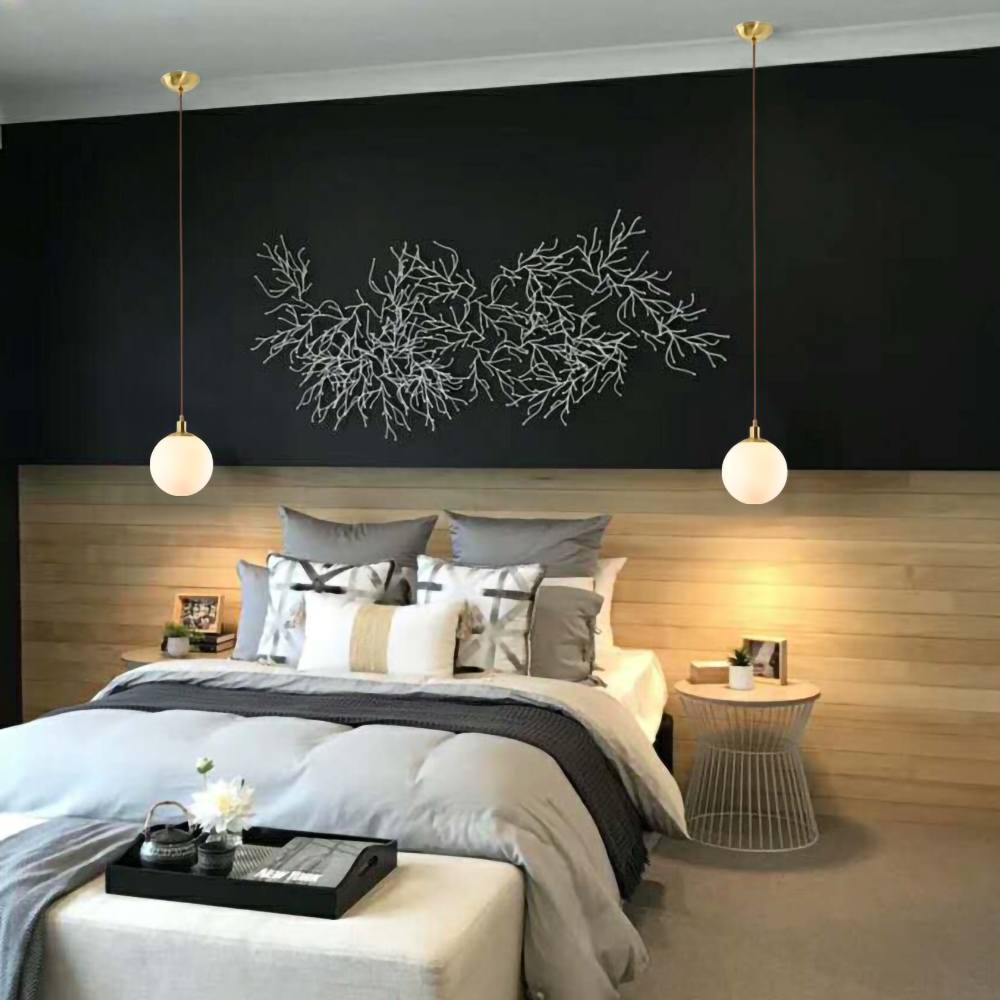 Suspension Élégante Drop – Lampe Pendentif Design Moderne en Métal avec Abat-jour en Verre