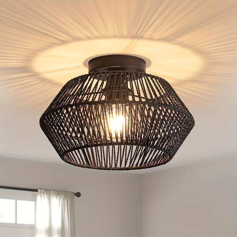 Suspension Bohémienne - Lampe Artisanale pour un Style Éclectique et Chaleureux