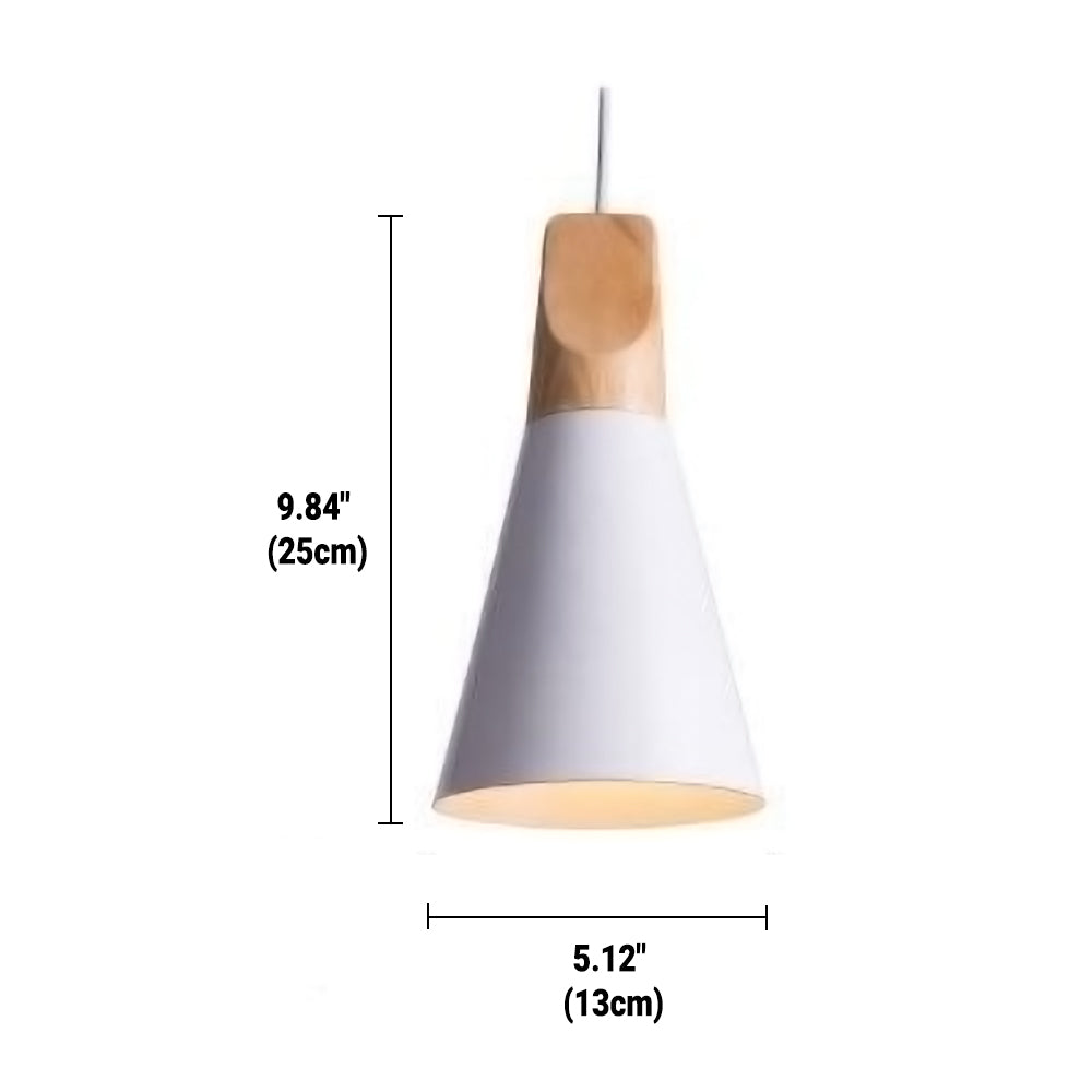 Lampe Pendante Bardais - Design Bois et Métal avec Câble Ajustable