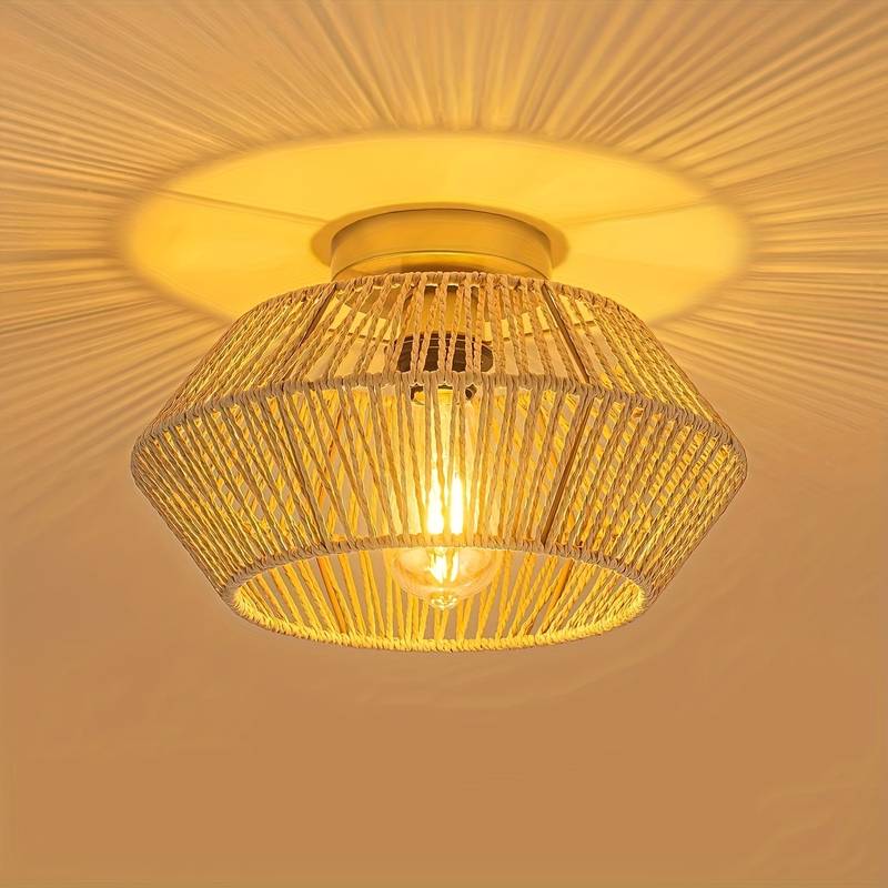 Suspension Bohémienne - Lampe Artisanale pour un Style Éclectique et Chaleureux