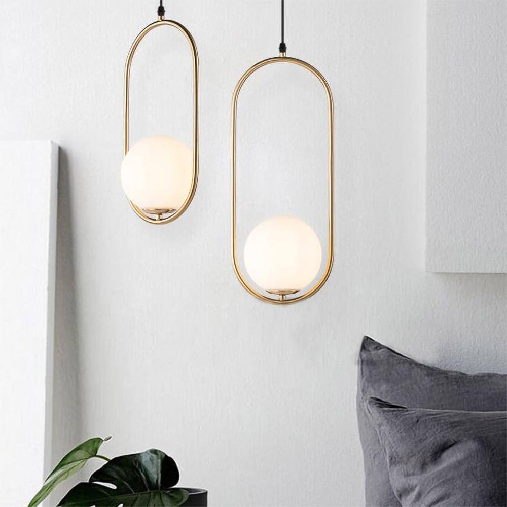 Suspension Élégante Drop – Lampe Pendentif Design Moderne en Métal avec Abat-jour en Verre