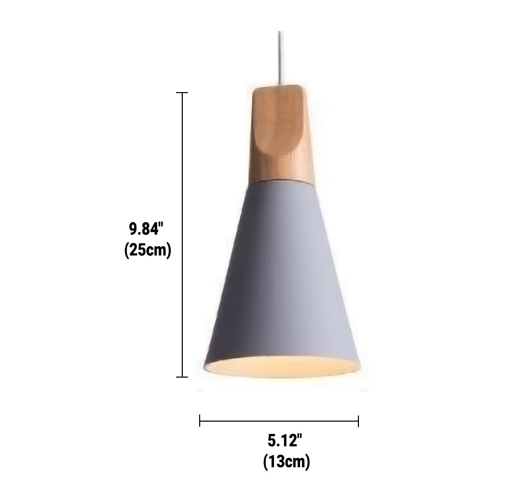 Lampe Pendante Bardais - Design Bois et Métal avec Câble Ajustable