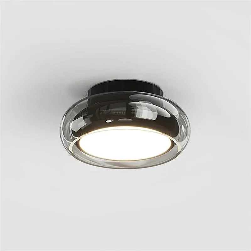 Plafonnier LED Vintage Petit en Acrylique – Charme Rétro et Efficacité Énergétique