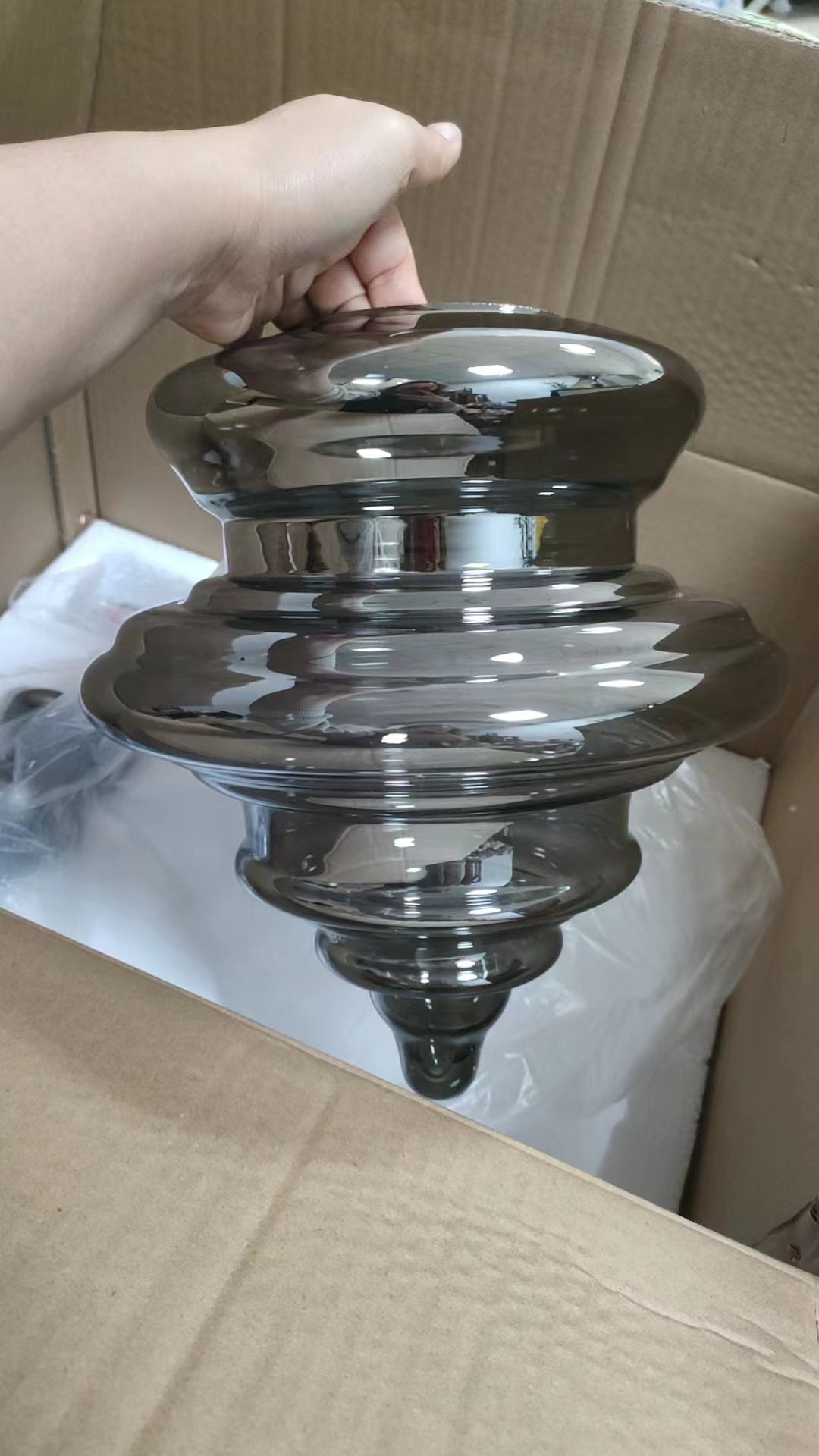 Suspension Moderne en Verre et Laiton – Éclairage Élégant pour Salon et Cuisine
