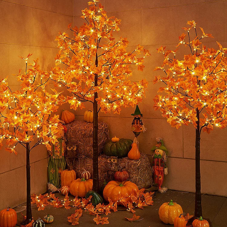 Arbre en Érable LED – Décoration Automne avec Feuilles en Automne et Lumière Douce
