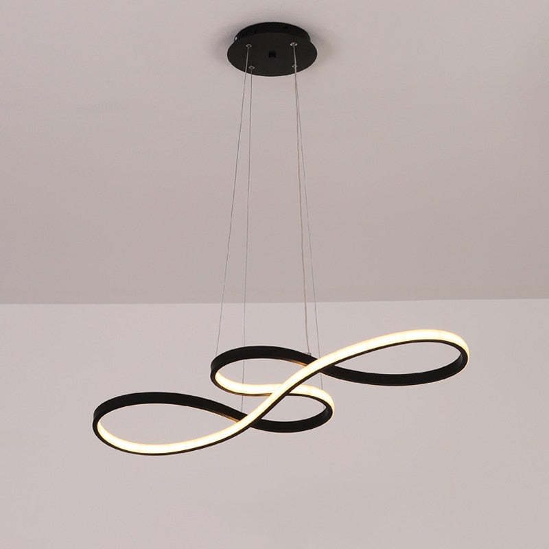 Lampe Suspendue Design Notes de Musique – LED avec Cadre en Métal (Noir, Blanc, Or)