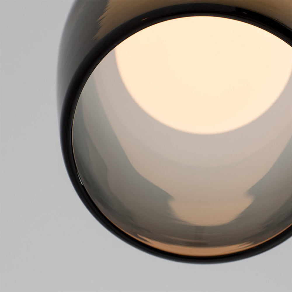 Suspension Moderne en Verre avec Abat-jour Transparent ou Fumé – Éclairage Élégant et Raffiné