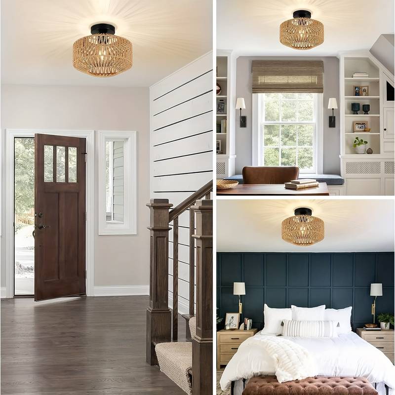 Suspension Bohème Bliss - Lampe de Plafond Artisanale au Style Éclectique