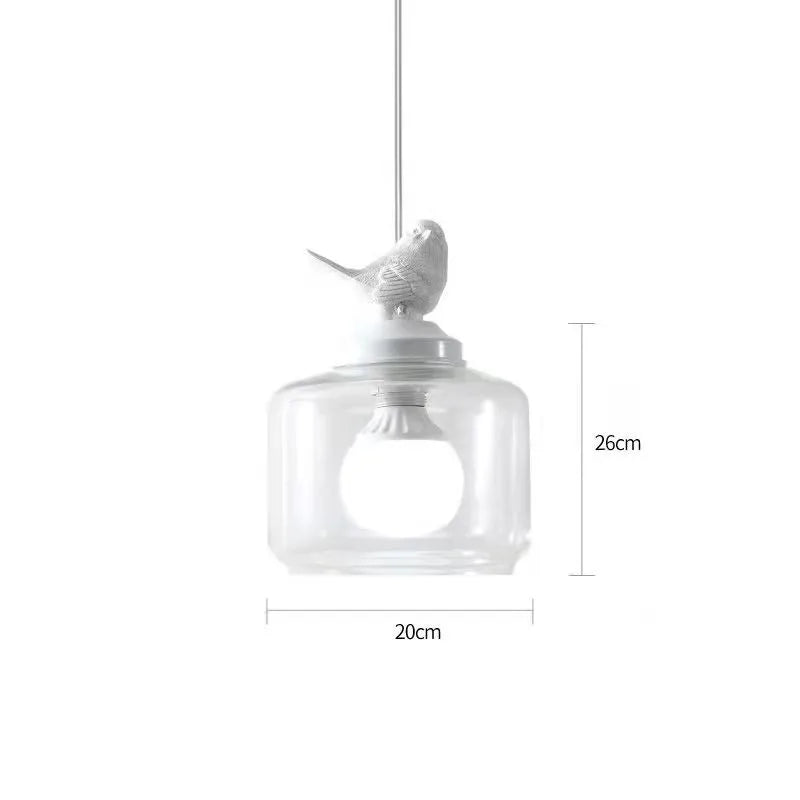 Suspension Élégante à Motif Oiseau – Design Naturel et Moderne