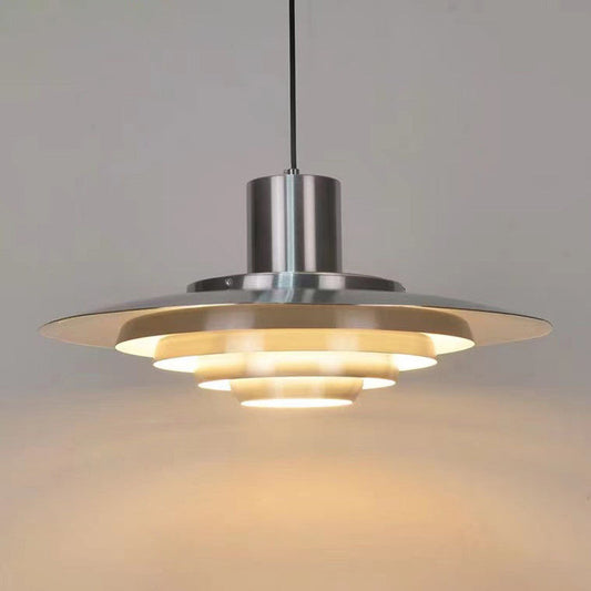 Suspension LED Moderne en Fer et Aluminium - Lampe Design Scandinave