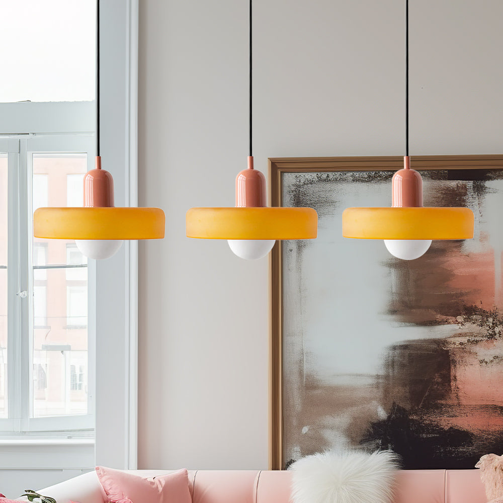 Suspension Simple Bauhaus en Verre – Design Élégant pour Cuisine, Salle à Manger et Salon