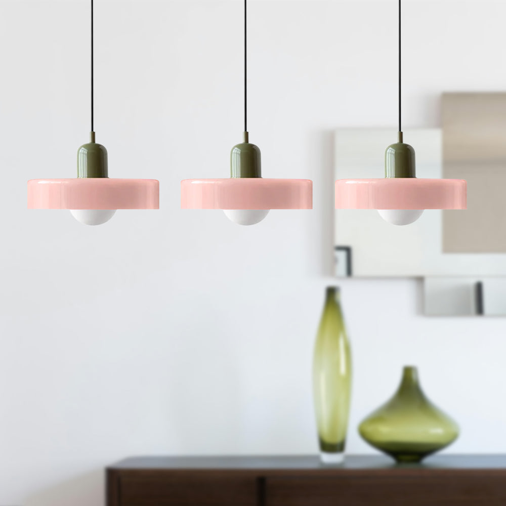 Suspension Simple Bauhaus en Verre – Design Élégant pour Cuisine, Salle à Manger et Salon
