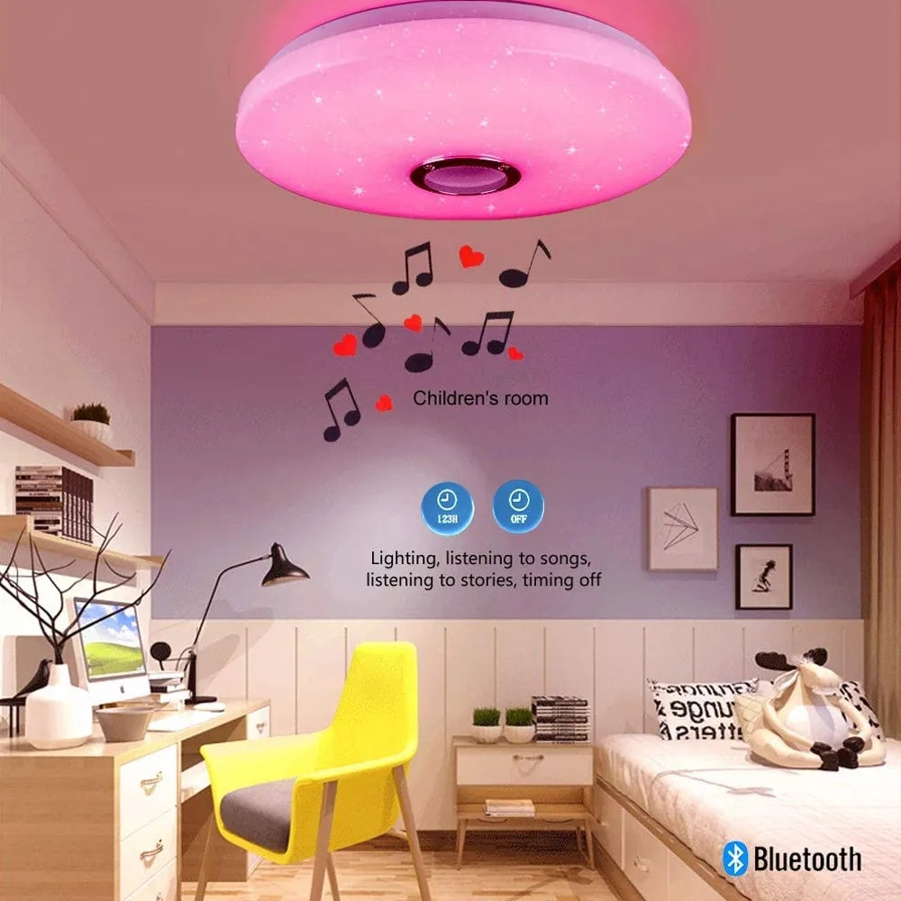 Plafonnier Smart Modern RGB - Éclairage Dynamique et Multicolore avec Contrôle Smartphone