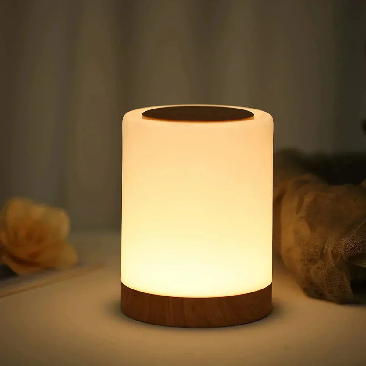 Lampe Portable Rechargeable Halina - Lampe de Table Dimmable avec Commande Tactile
