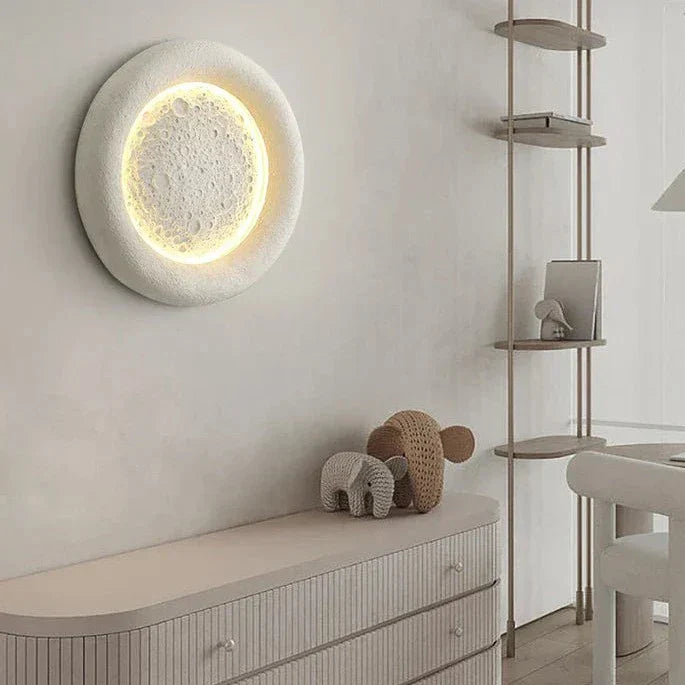 Lampe Murale Moderne Luxe Circulaire en Résine - Éclairage Élégant pour Hôtel et Salon