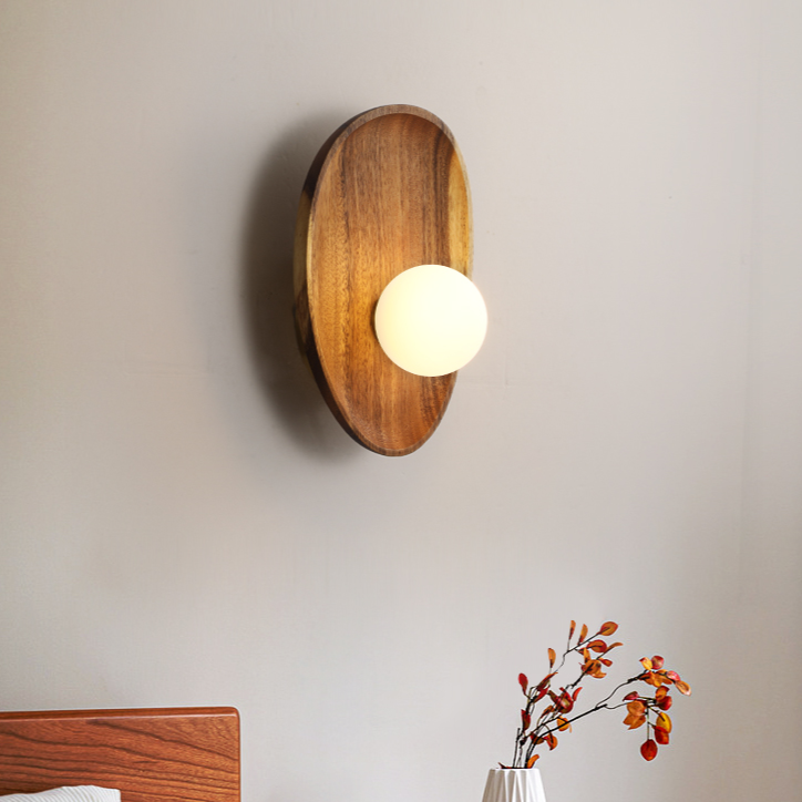 Applique Murale en Bois Naturel – Design Moderne et Chaleur Organique