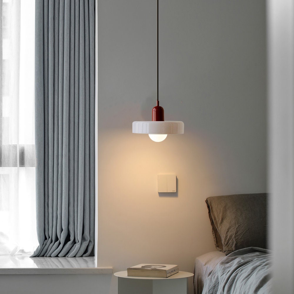 Suspension Bauhaus - Lampe Moderne en Verre, Design Élégant et Fonctionnel