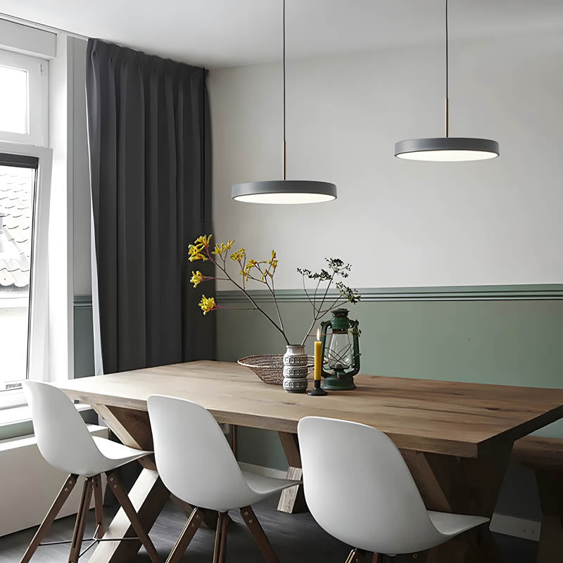 Suspension Moderne en Aluminium avec Abat-jour en Acrylique – Design Minimaliste et Élégant