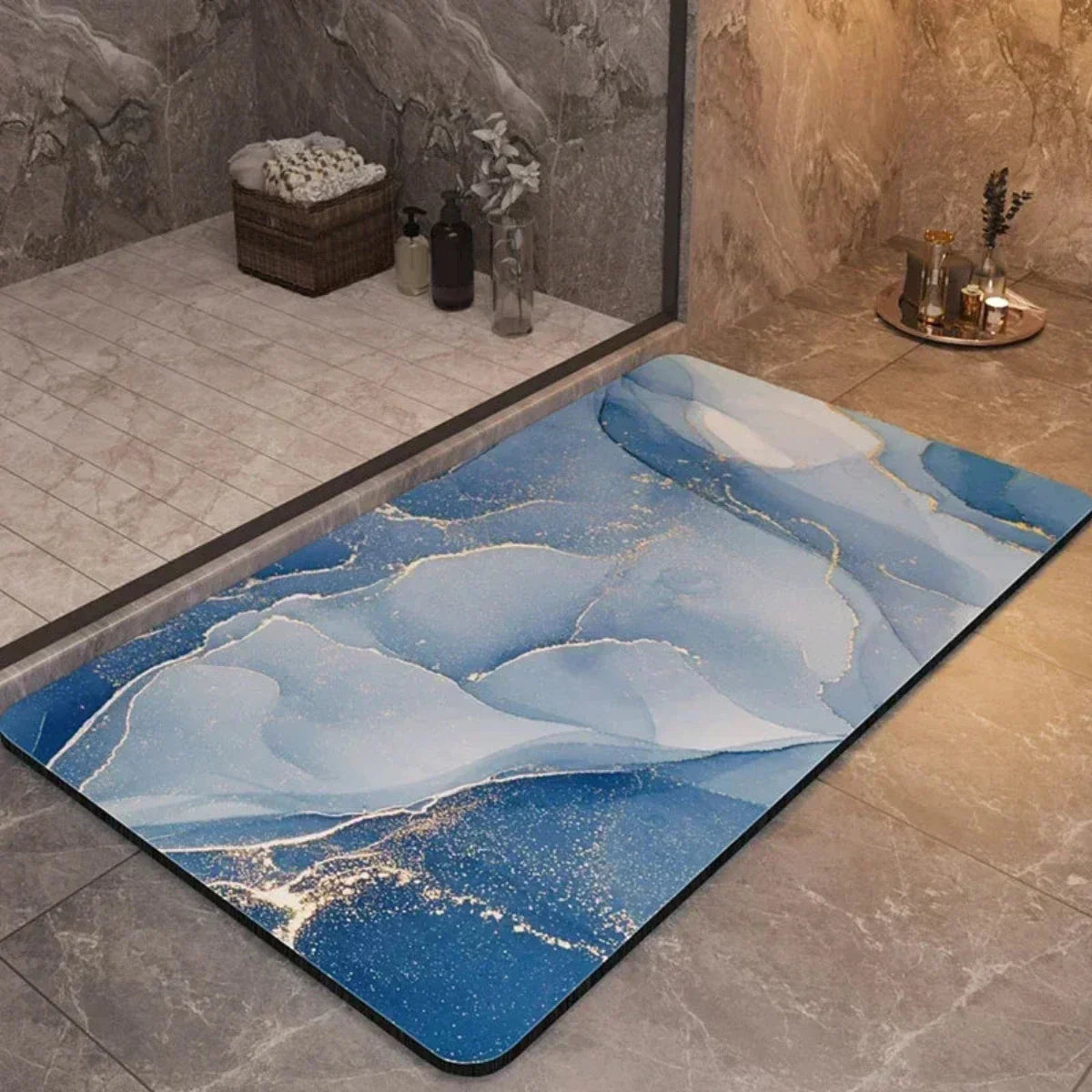Tapis de Bain Antidérapant et Ultra-Absorbant - Séchage Rapide