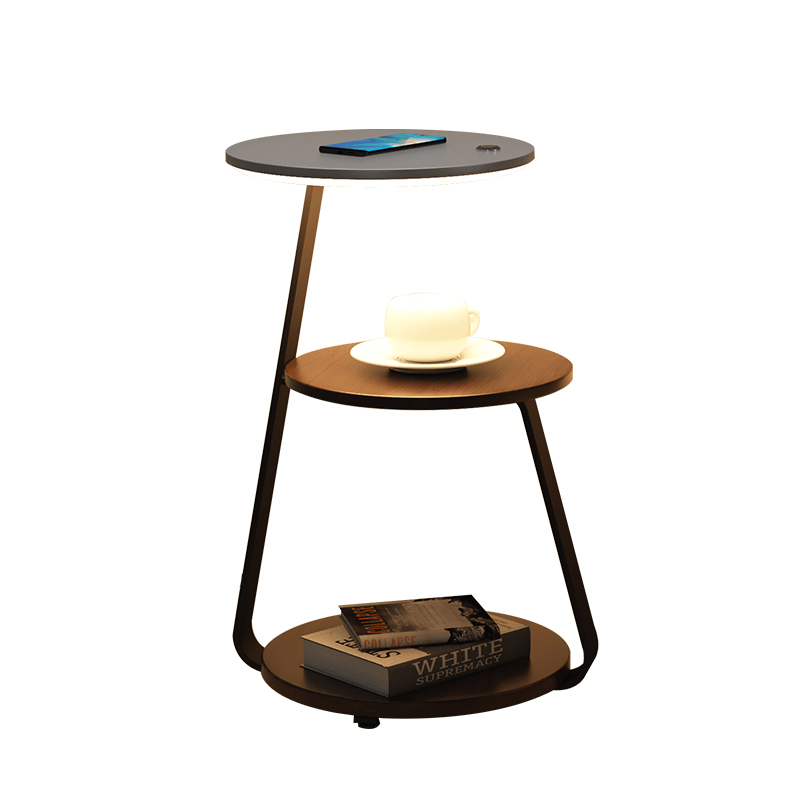 Table d'Appoint Idéale – Design Élégant et Fonctionnel avec Double Plateau pour Plus de Rangement