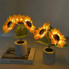 Lampe Tournesol Lumineuse – Éclat Naturel et Élégance Florale