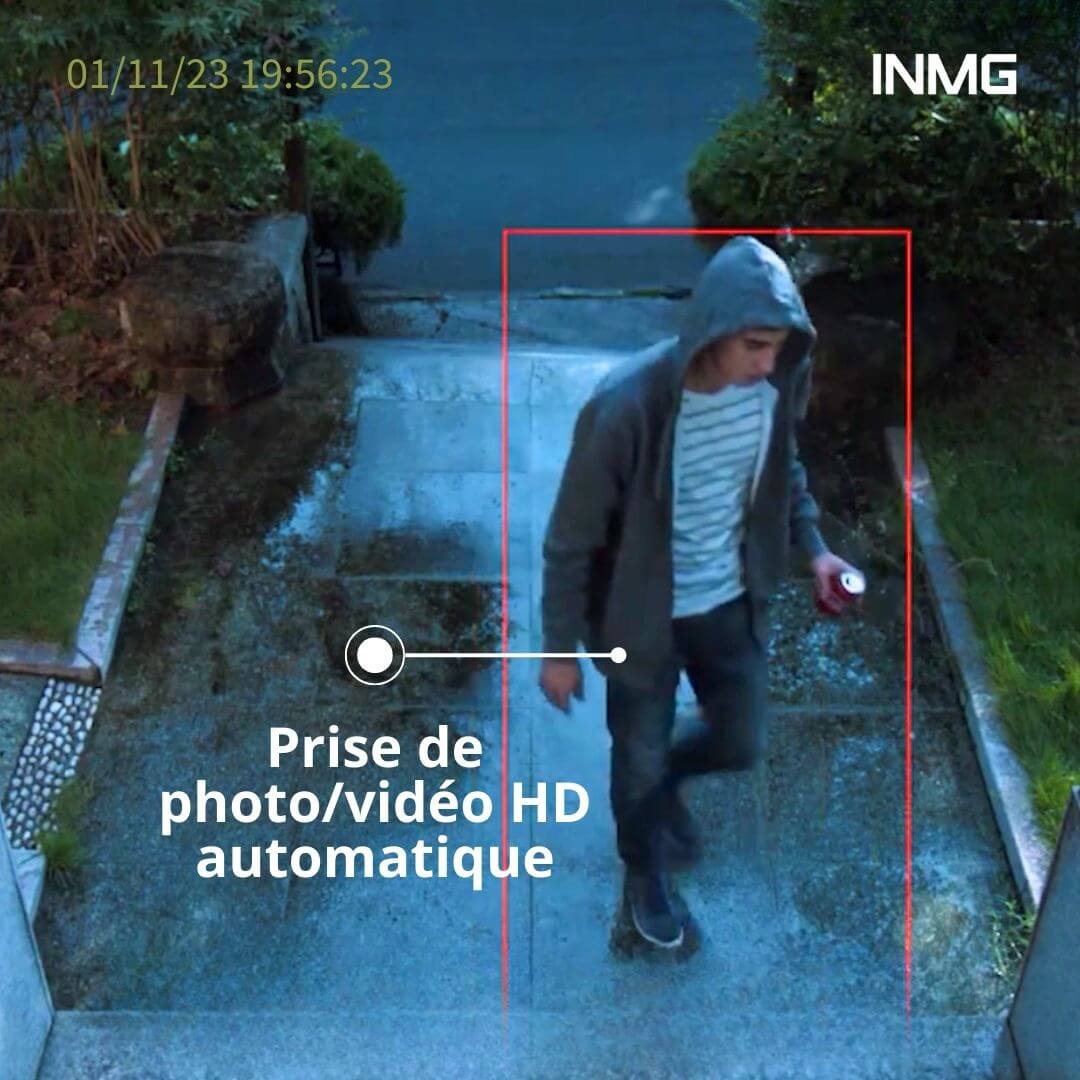 Caméra de Surveillance SoliGuard – Solaire, HD, Détection de Mouvement, Vision Nocturne, Dôme Rotatif Motorisé