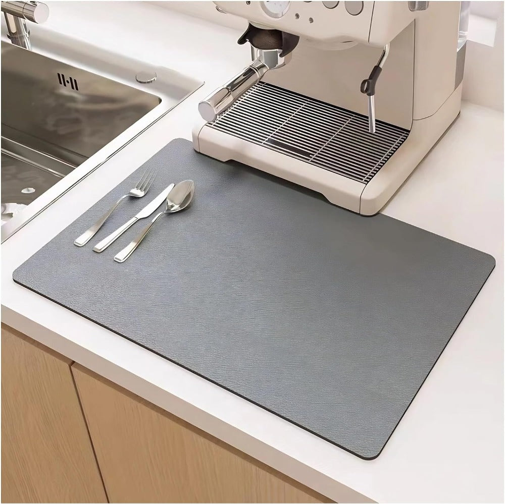 Tapis de Séchage Rapide pour Vaisselle - Ultra Absorbant et Compact