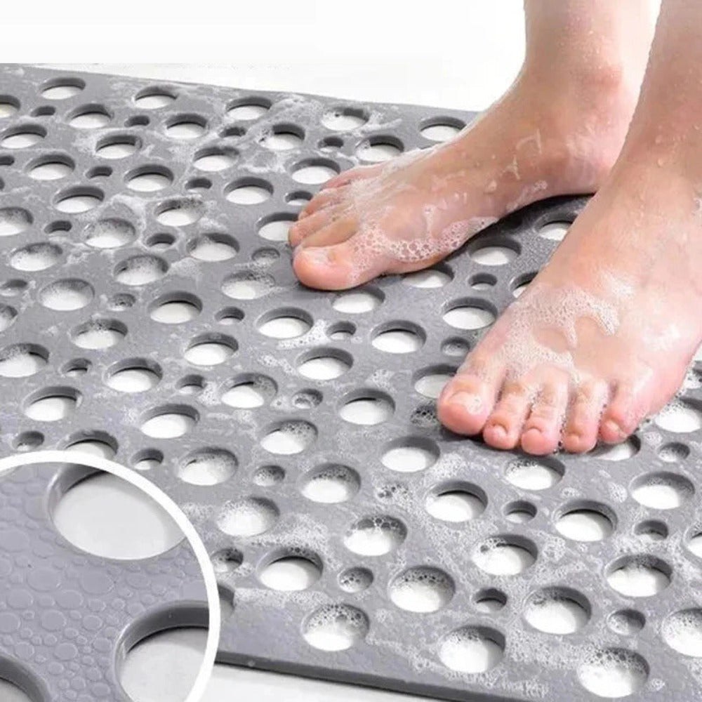 Tapis de Douche Antidérapant avec Ventouses - Sécurité et Hygiène