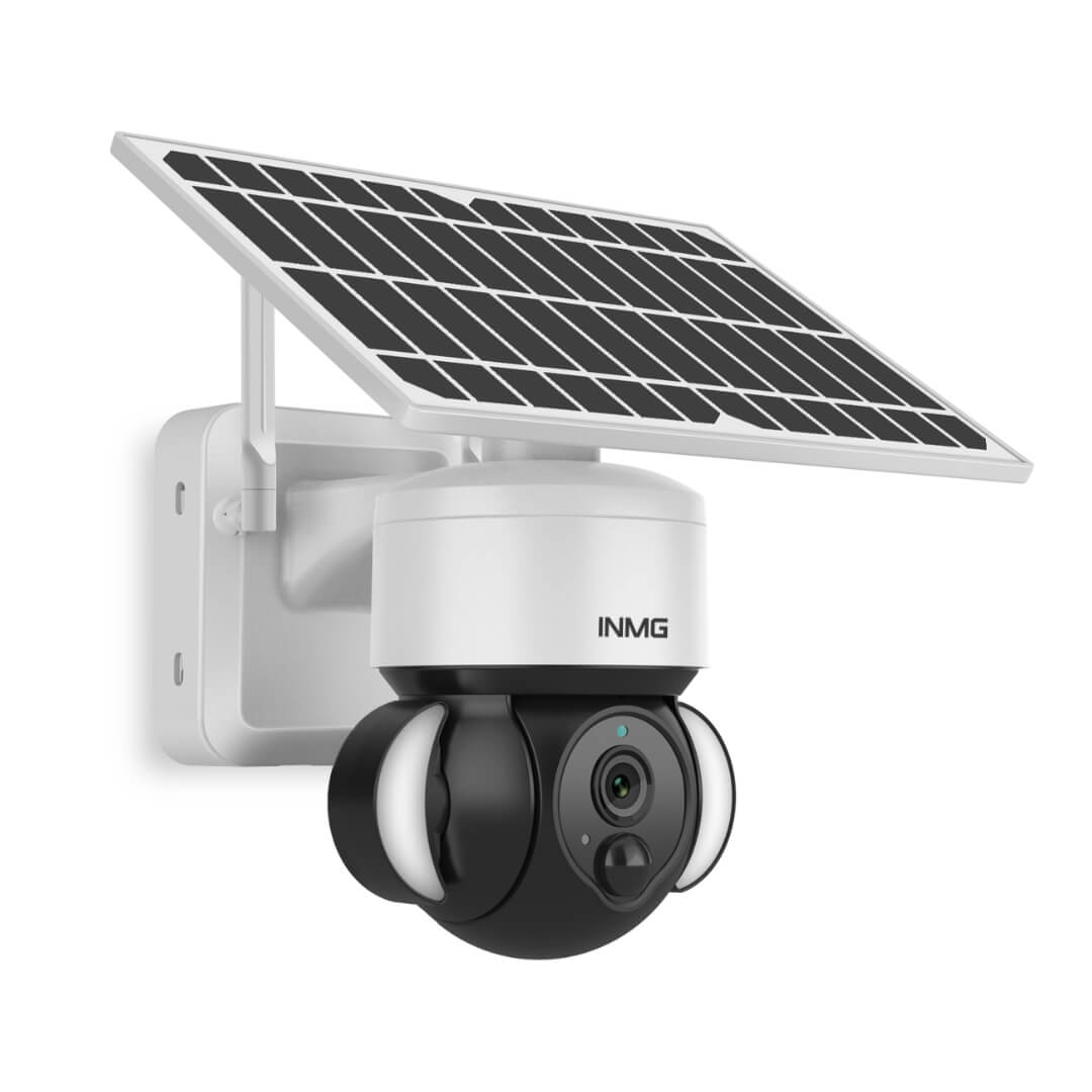 Caméra de Surveillance SoliGuard – Solaire, HD, Détection de Mouvement, Vision Nocturne, Dôme Rotatif Motorisé