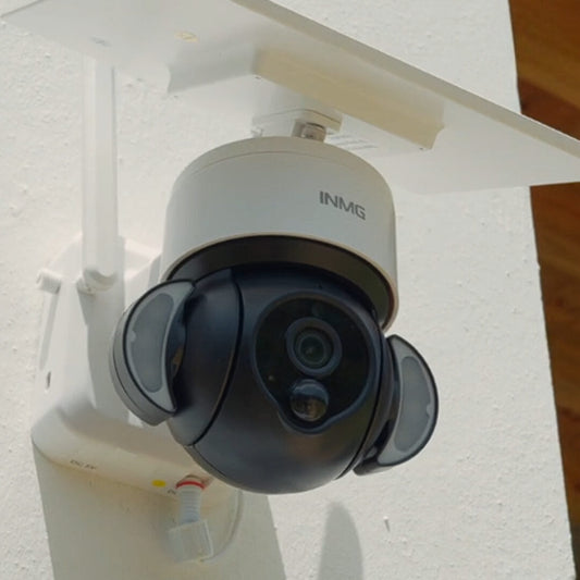Caméra de Surveillance SoliGuard – Solaire, HD, Détection de Mouvement, Vision Nocturne, Dôme Rotatif Motorisé