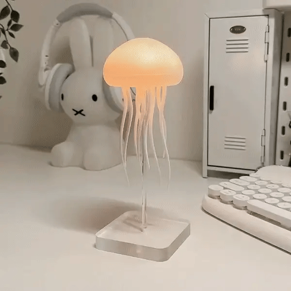 Lampe Méduse LED – Éclairage Relaxant Ajustable, Design Moderne Rechargeable avec Contrôle Tactile