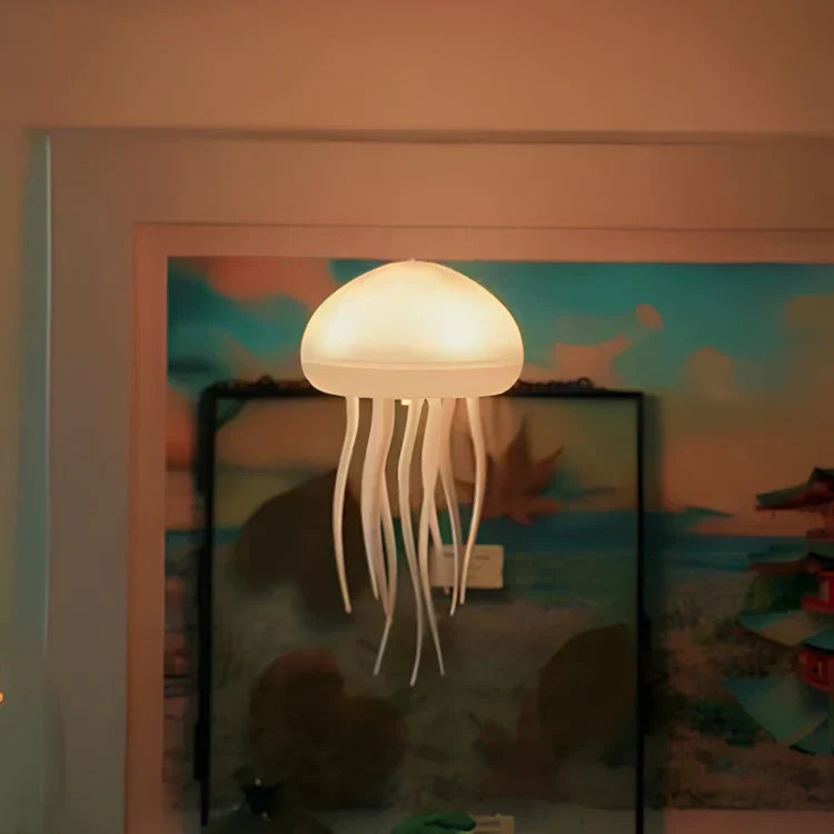 Lampe Méduse LED – Éclairage Relaxant Ajustable, Design Moderne Rechargeable avec Contrôle Tactile