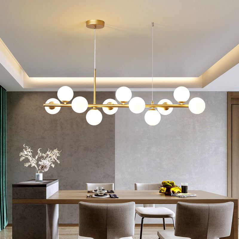 Armature - Pendelleuchte Luxueuse pour Salle à Manger, Élégance Moderne avec Verre et Métal