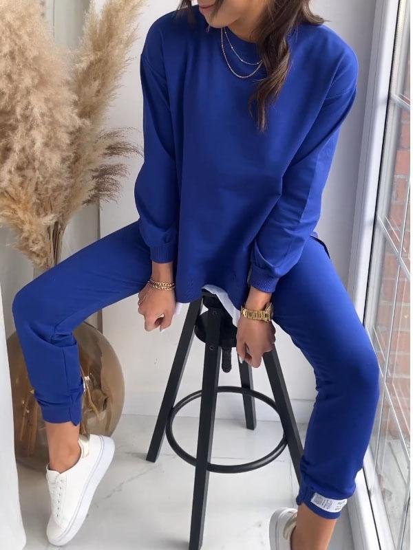 Ensemble Sweatshirt et Pantalon pour Femme - Confort et Élégance en Coton Polyester