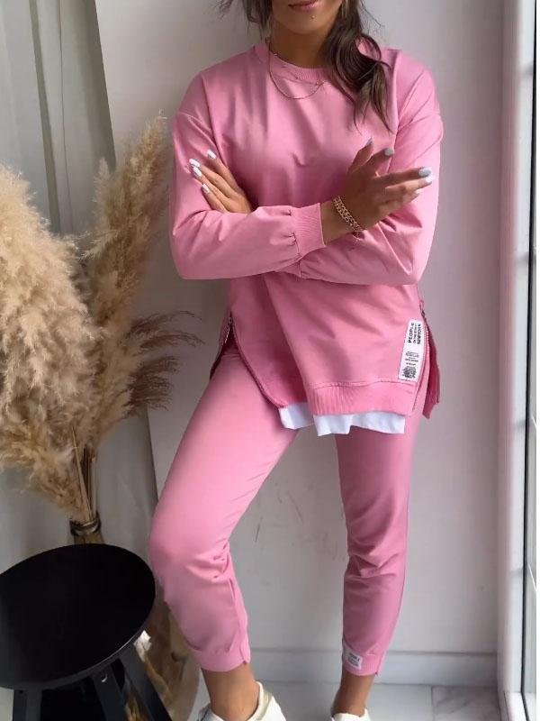 Ensemble Sweatshirt et Pantalon pour Femme - Confort et Élégance en Coton Polyester