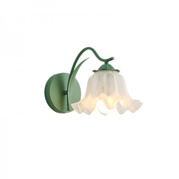Lampe Murale Jardin Fleuri Retro Française - Applique Murale Élégante en Métal et Acrylique