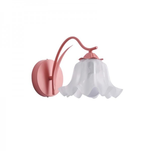 Lampe Murale Jardin Fleuri Retro Française - Applique Murale Élégante en Métal et Acrylique