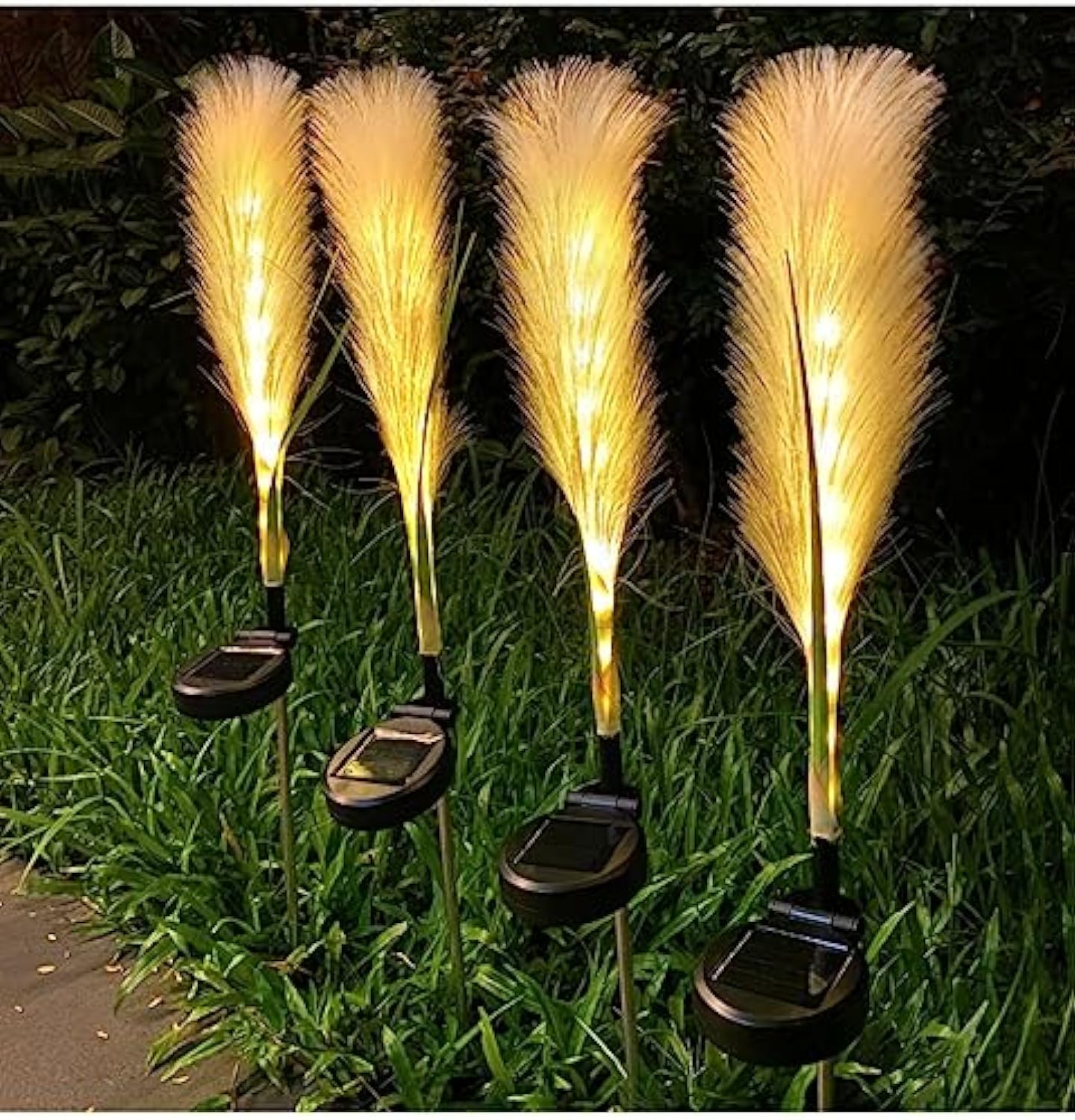 Lampe Solaire Extérieure en Roseau Fibre LED - Éclairage Écologique pour Jardin et Terrasse
