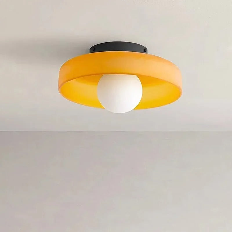 Plafonnier en Verre Simple - Éclairage Élégant pour Chaque Espace