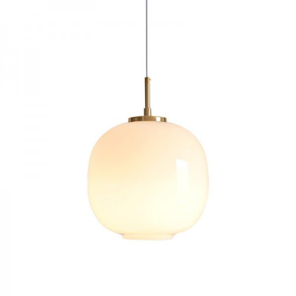 Suspension Moderne en Verre Opale Nordique - Lampe Élégante pour Votre Intérieur