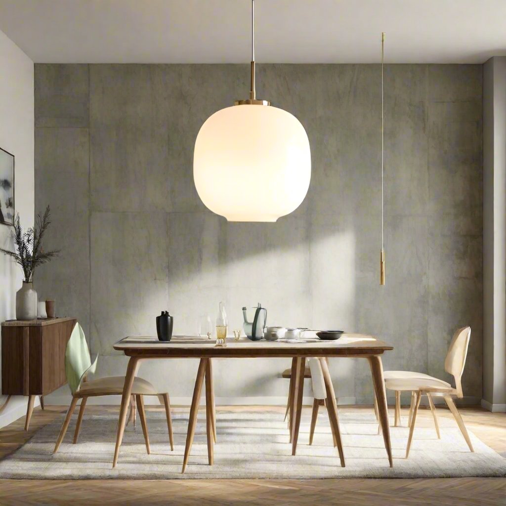 Suspension Moderne en Verre Opale Nordique - Lampe Élégante pour Votre Intérieur